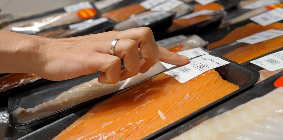 Despite rising prices, salmon has been a retail star so far this year while other species have posted significant sales declines.