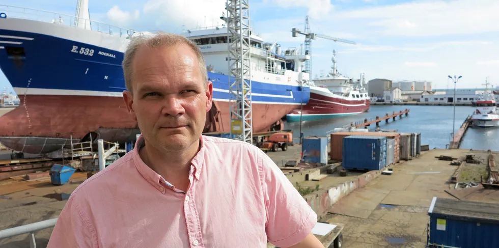 Direktør og skipsingeniør Kent Damgaard ved Karstensens Skibsværft i Skagen.