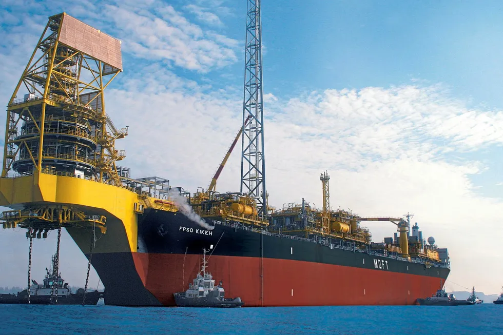 Up and running: the existing FPSO at the nearby Kikeh field