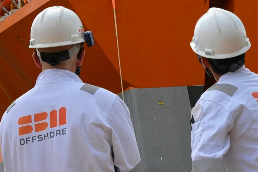 On site: workers at SBM Offshore.