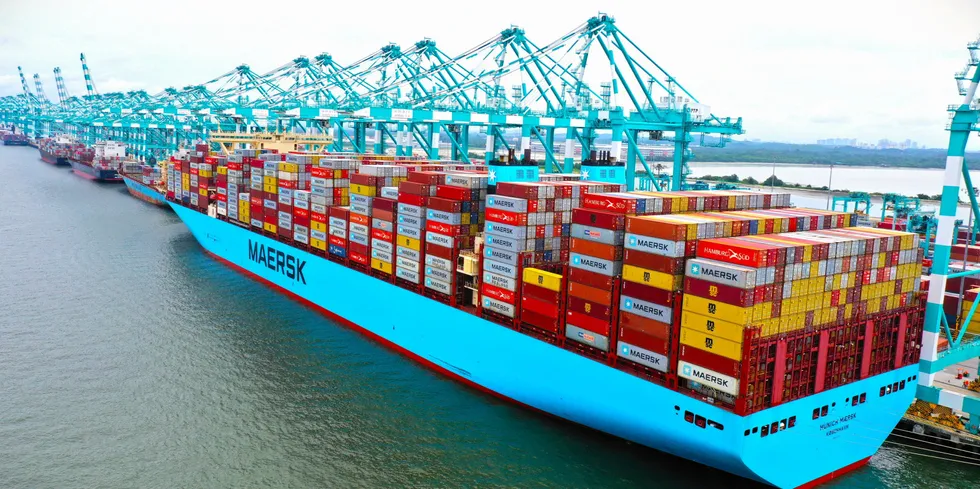 HSBC analysts expect a big drop in container line earnings and shipping rates.
