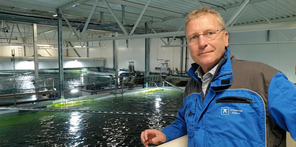 Andreas Kvame er konsernsjef i Grieg Seafood. Her hos Tytlandsvik Aqua