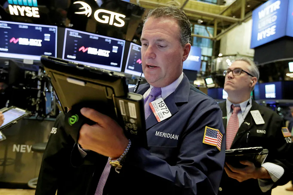 Focal point: traders on the floor of the New York Stock Exchange