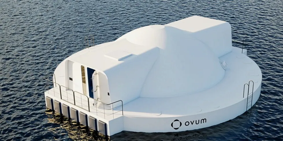 . Norwegian aquatech firm Ovum Egget E2000 closed containment.