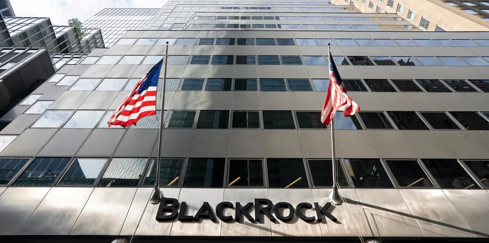Exterior view of the BlackRock headquarters in New York City.
