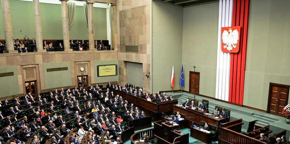 The offshore wind act is working its way through Poland's parliament.