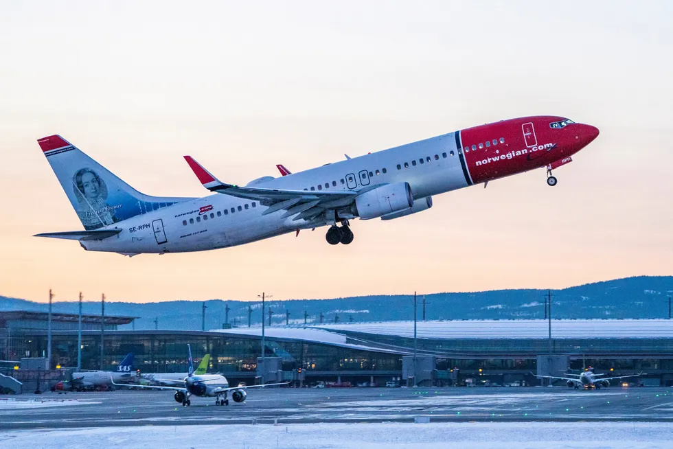 Flyselskapet Norwegian hadde 940.000 passasjerer i mars.