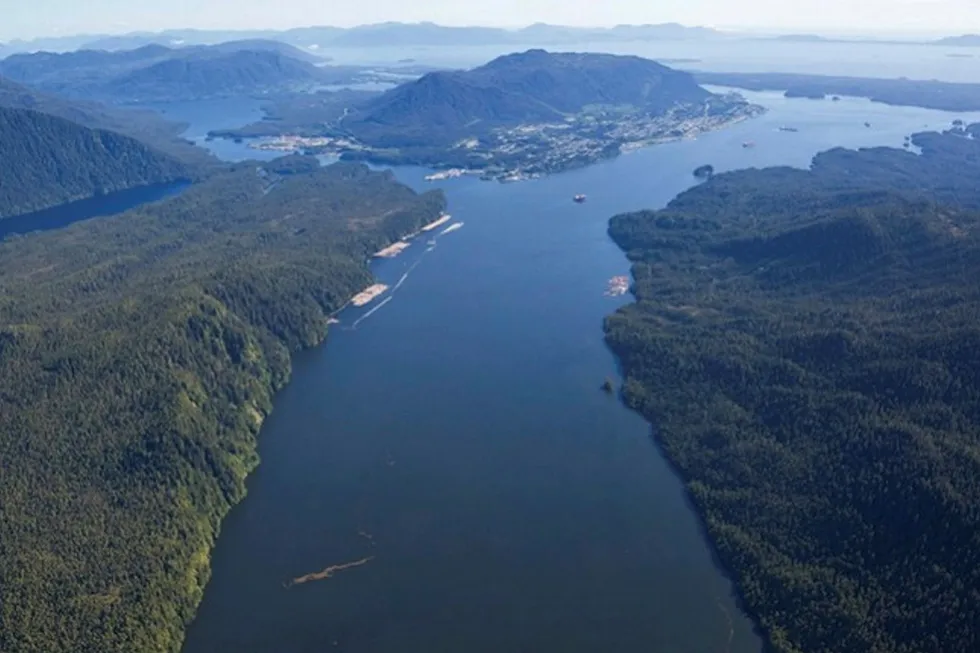 ExxonMobil's and Imperial's WCC LNG proposed site, Prince Rupert BC . .