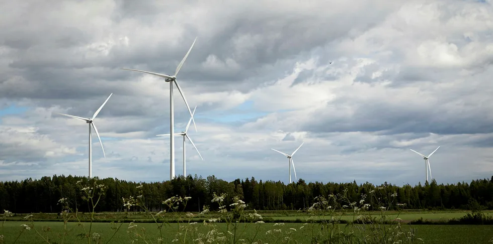 Vestas 3.3MW turbines in Vahakyro, Finland
