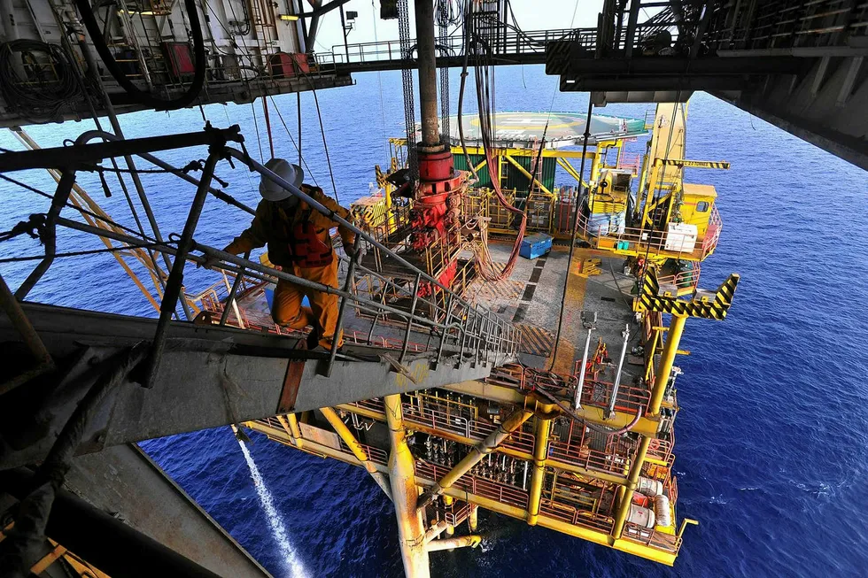 Up and running: a Petronas platform off Malaysia. The country is set to see more developments being sanctioned this year
