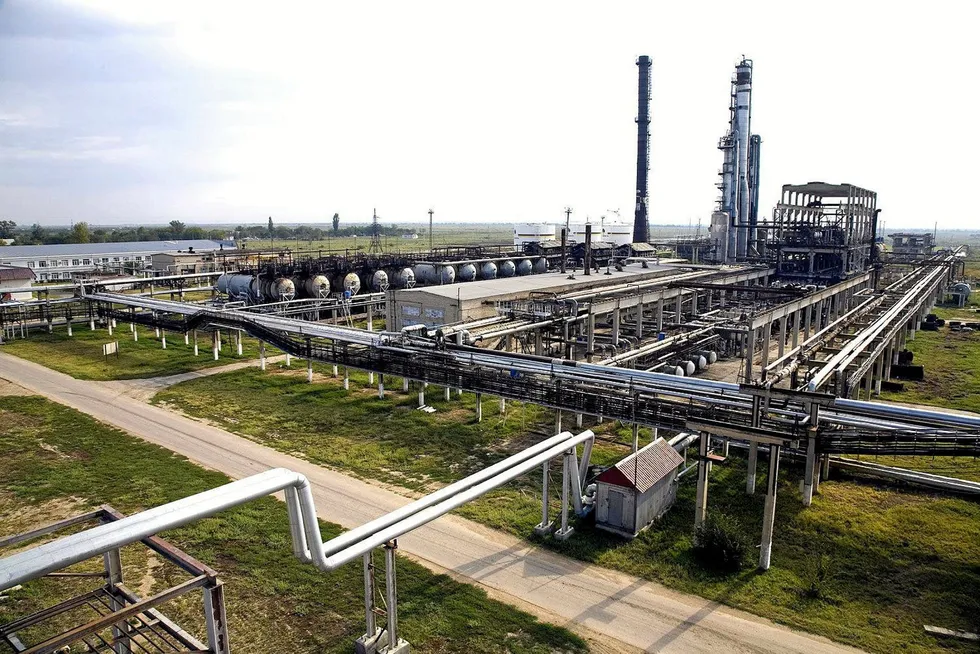 'New owner': oil processing and treatment works near the Russian town of Neftekumsk operated by regional producer Stavropolneftegaz
