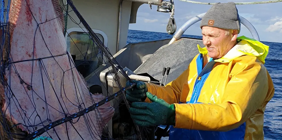 Jostein Størksen (80) med Vardø som basis er blant båtene som har fisket mest i Åpen gruppe i år. I Vardø er «Flipper» alene om å fiske kvite blant Åpen gruppe-fartøyene.