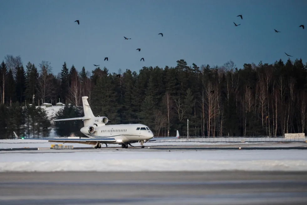 Det blir ingen luksusskatt likevel. Her er Kjell Inge Røkkes privatfly.