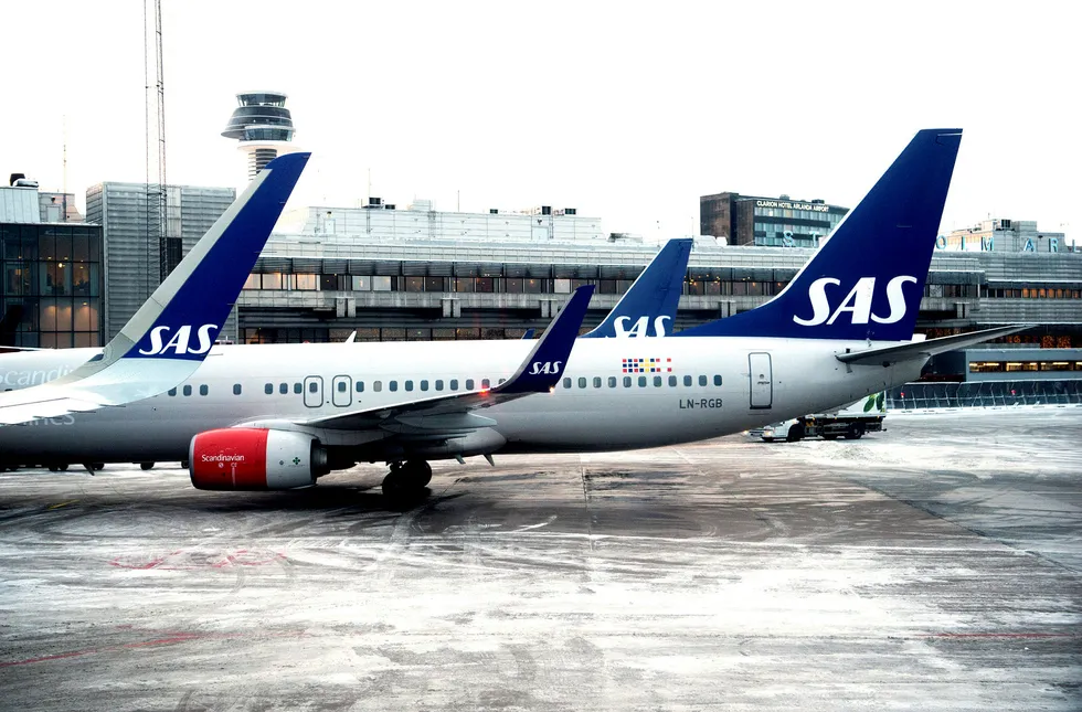 Desember var en travel måned for SAS. Foto: Elin Høyland