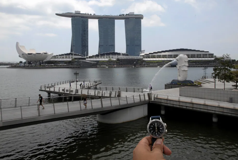 Famous: landmarks in Singapore