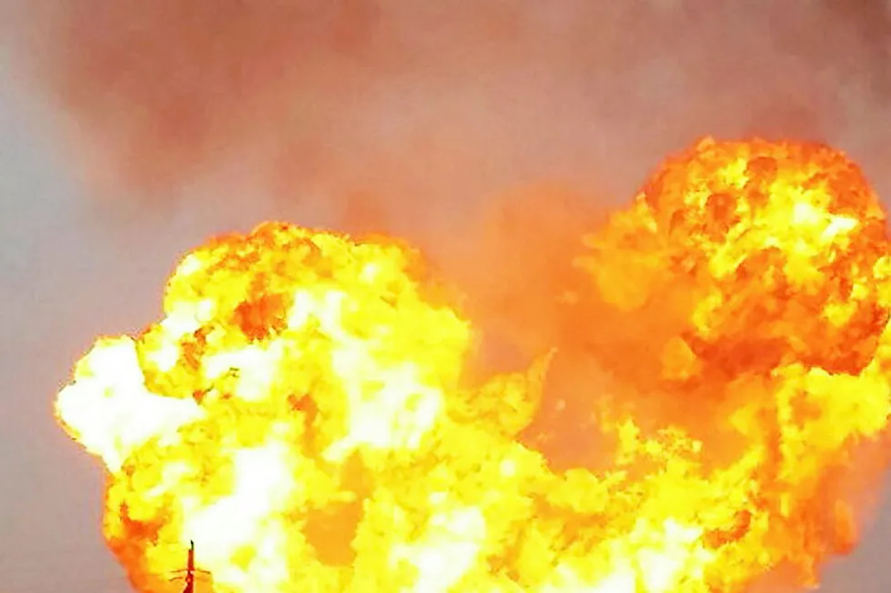 Inferno: the aftermath of the well blowout at Van-Yoganskoye oilfield in West Siberia, Russia