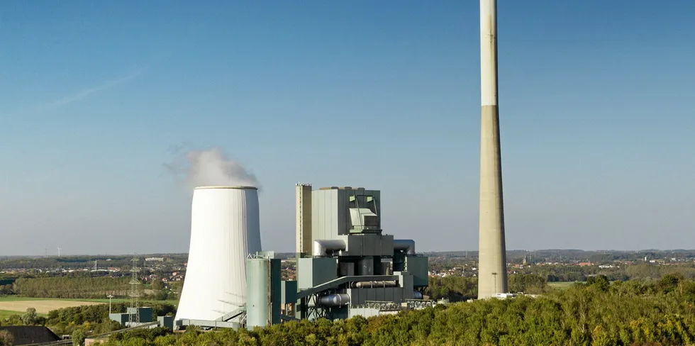 Steag's coal-fired combined heat and power plant at Bergkamen, Germany.
