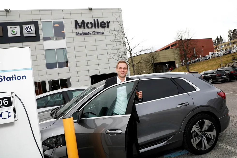 Konsernsjef i Møller Mobility Group, Petter Hellman, kan se tilbake på et år med milliardoverskudd.