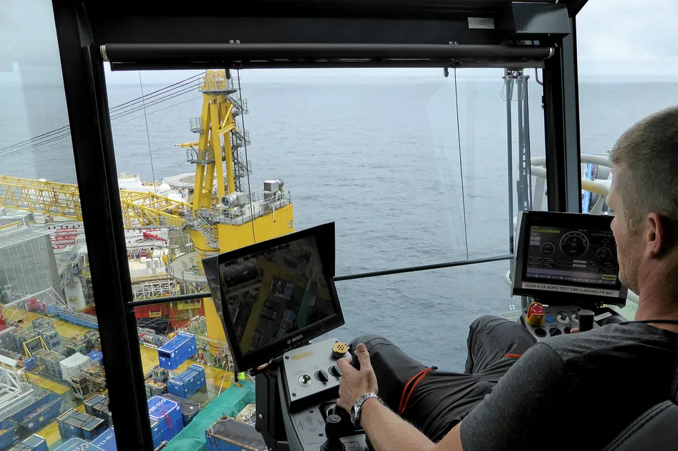 In the driving seat: operations under way at Equinor's Johan Sverdrup platform