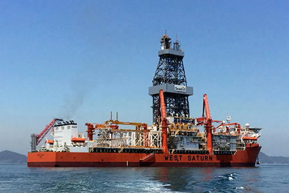 Back: Seadrill drillship West Saturn will drill pre-salt wildcat operated by ExxonMobil