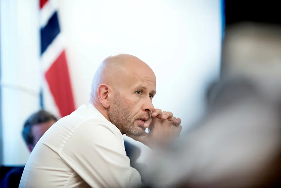 Avtroppende olje- og energiminister Tord Lien er høyaktuell til ny toppjobb i NHO. Foto: Per Ståle Bugjerde