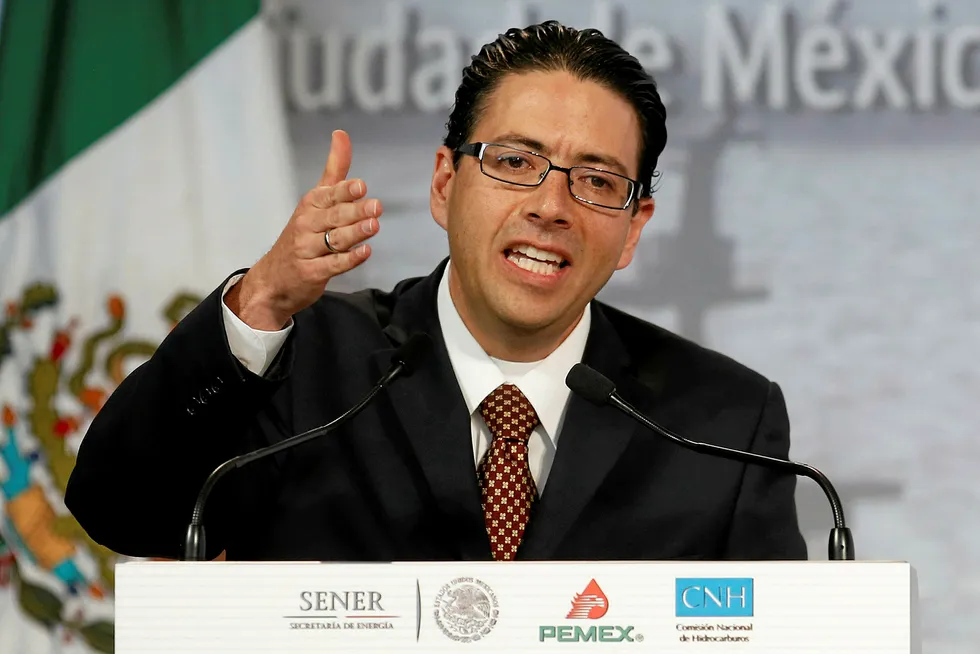 Ready: Mexico's National Hydrocarbons Commission head Juan Carlos Zepeda