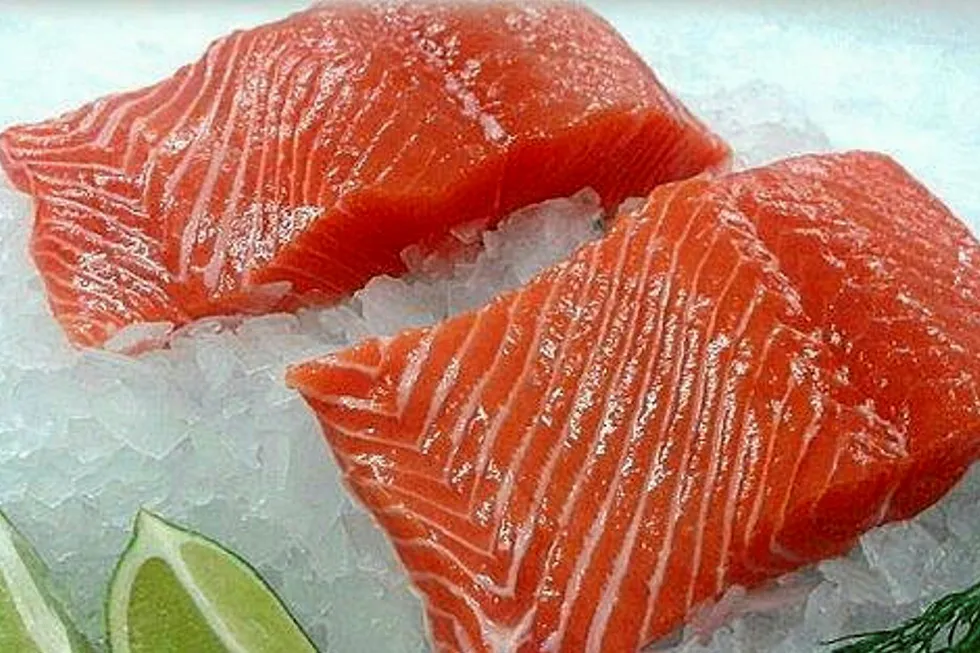Salmon fillets.