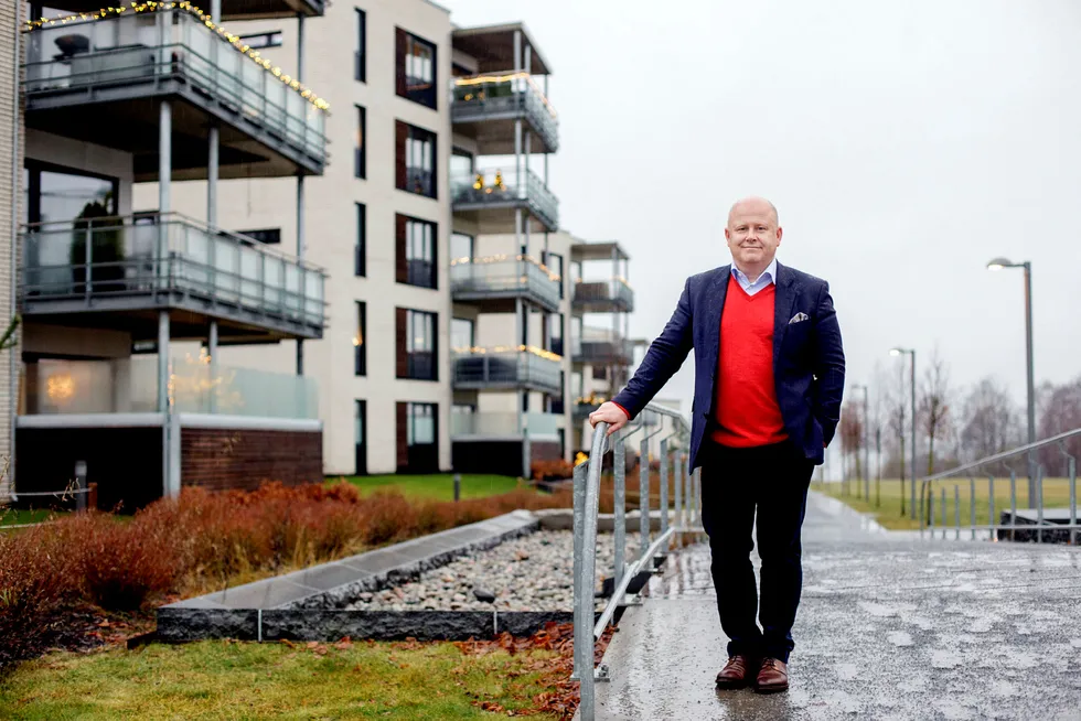 Administrerende direktør Baard Schumann i Selvaag Eiendom advarer om at prosjekter legges på is dersom dagens utvikling i Oslo-markedet fortsetter. Foto: Javad Parsa