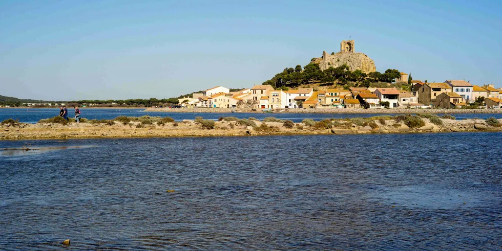 Village of Gruissan at the Gulf of Narbonne in southern France