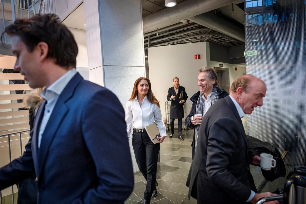 Bank Norwegians konsernsjef Tine Wollebekk skal her til å presentere bankens 2019-regnskaper for finansanalytikere og presse på Fornebu 20. februar.
