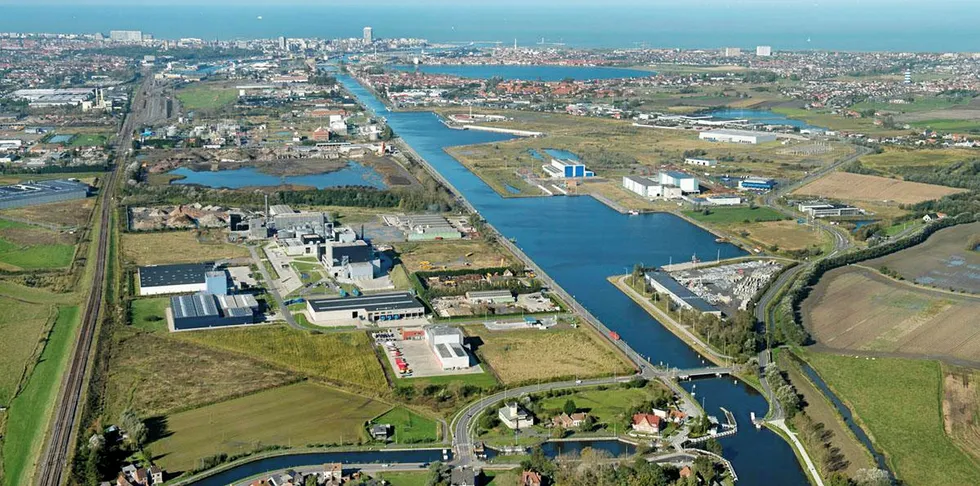 Port of Ostend in Belgium