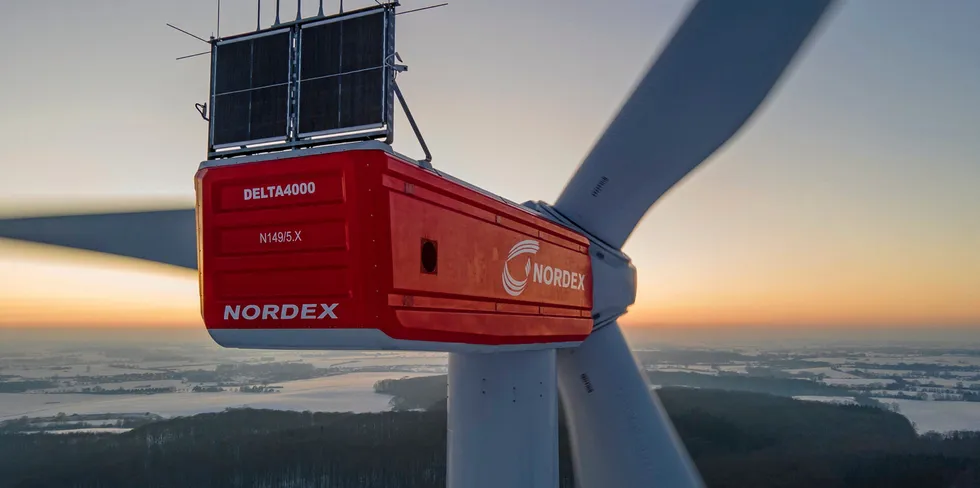 Nordex 5.X turbine in Germany.