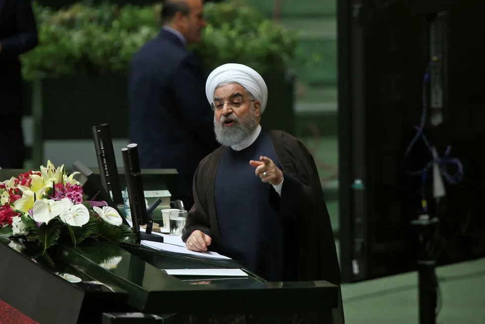 Iran truer med å gjenopplive sitt atomprogram dersom amerikanerne fortsetter på samme spor som nå. Foto: Vahid Salemi/AP Photo/NTB Scanpix