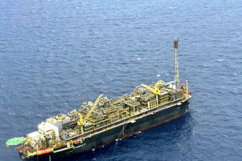 Operations: the P-77 FPSO at the Buzios field off Brazil