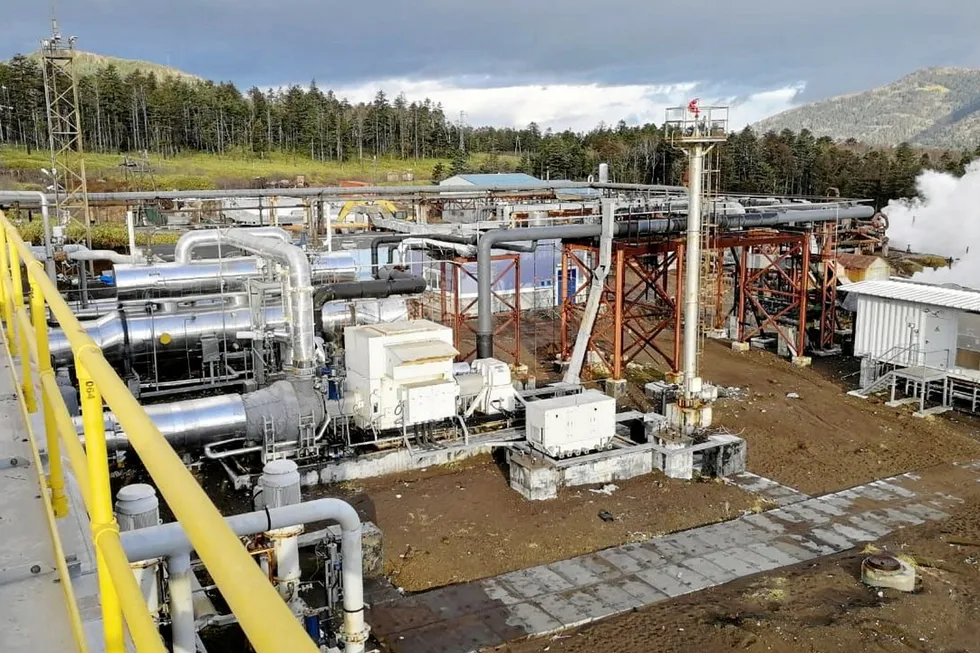 LNG competition: Mendeleyevskaya geothermal power station on the Island of Kunashir in Russia's Far East