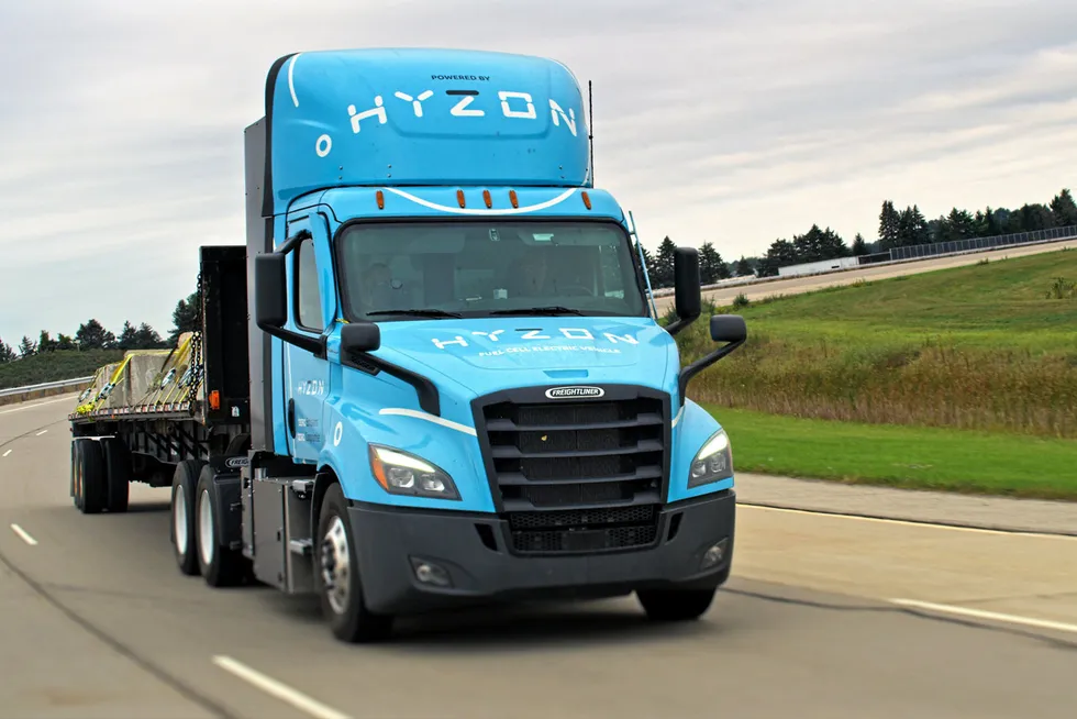 Hyzon Motors truck.