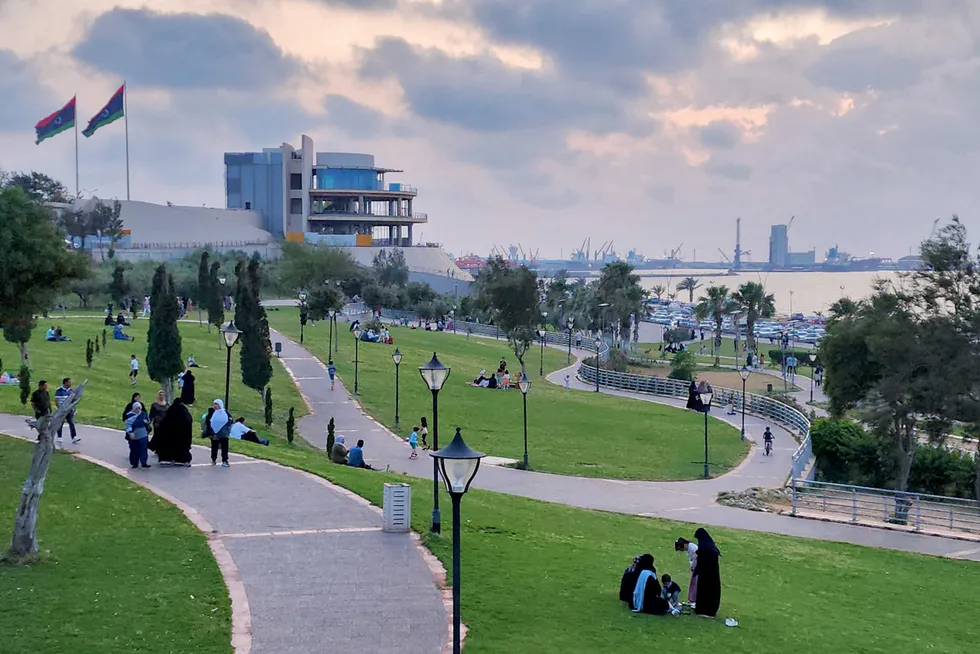 Power needs: Leisure time at a park in Tripoli, Libya in May 2023. The state-owned power utility called for oil production from two key fields, that help electricity generation, to be brought back on stream.