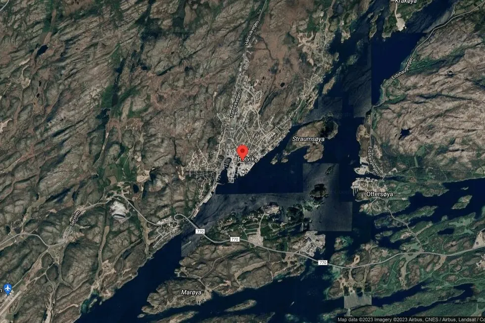 Området rundt Torgvegen 8, Nærøysund, Trøndelag