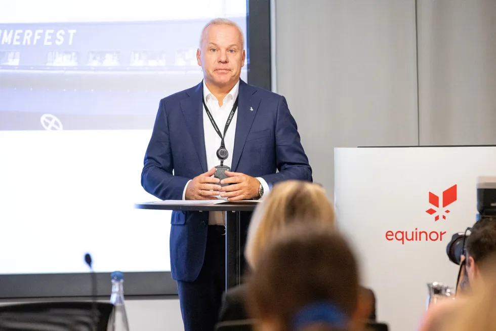 Equinor-sjef Anders Opedal.