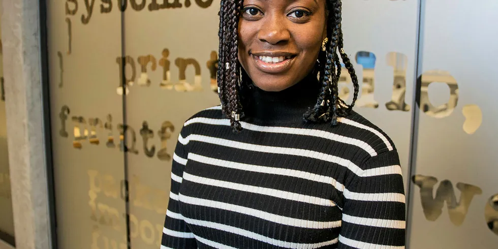 Jobbplaner: – Jeg ønsker definitivt å jobbe som Big Data-analytiker, sier Chibuzor Nwemambu om planene etter at hun er ferdig ved Universitetet i Stavanger.