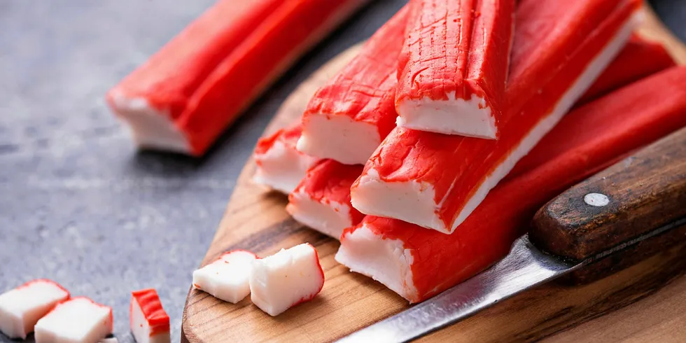 Surimi sticks.