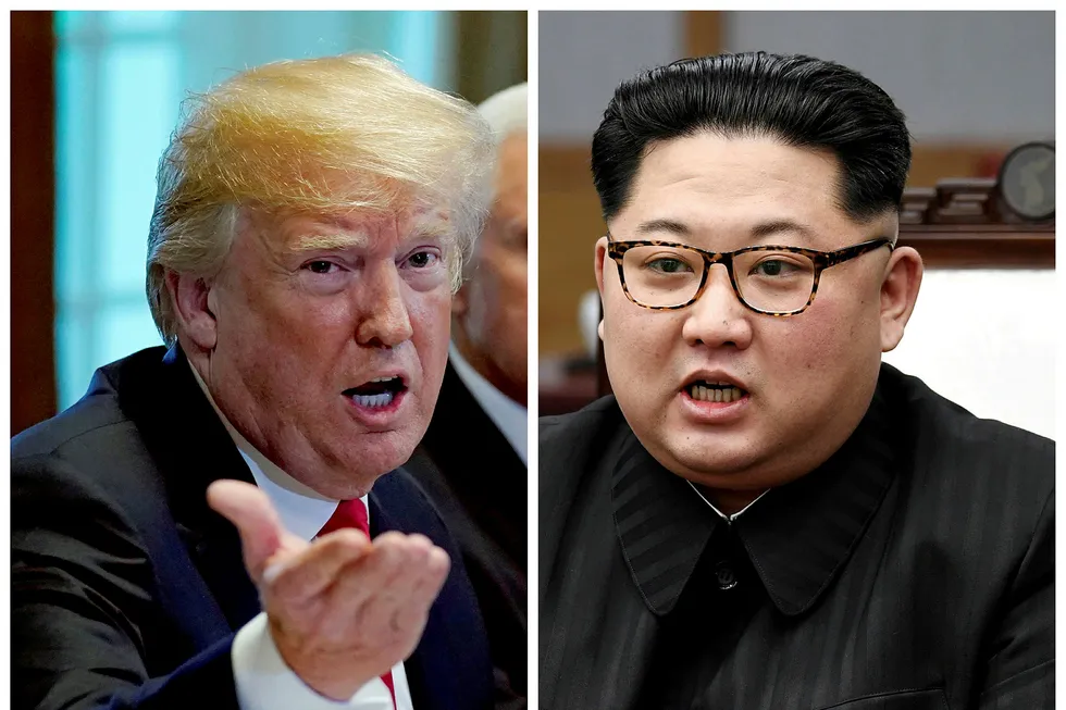 USAs president Donald Trump (til venstre) og Nord-Koreas president Kim Jung-un. Foto: Reuters/NTB Scanpix