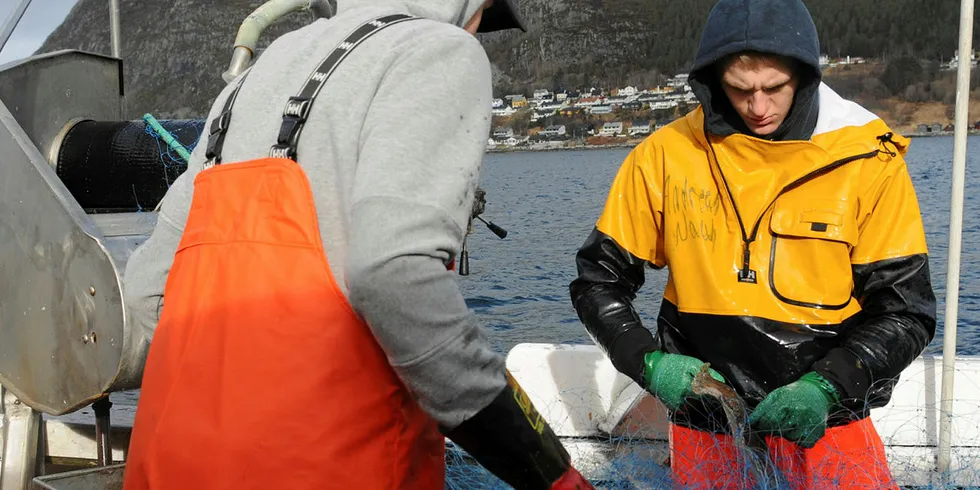 UNGE: Rekrutteringsordningen bør gjelde for unge fiskere under 30 år og for fem år om gangen, mener regjeringen.