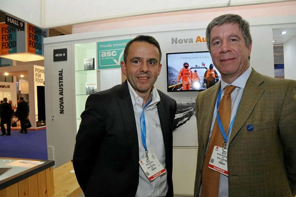 Nova Austral executives Yngve Myhre (left) and Nicos Nicolaides.