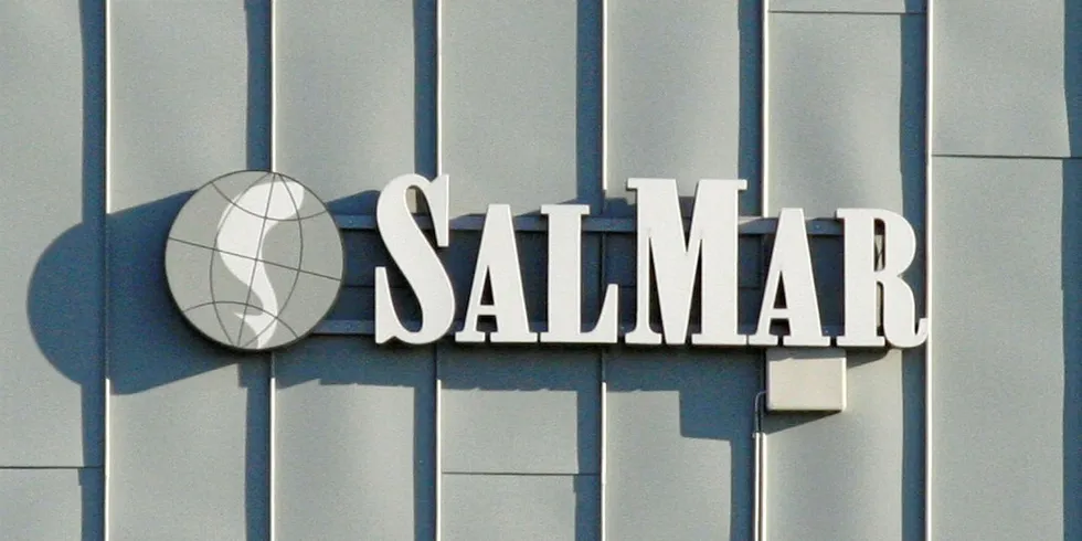 Salmar logo i Trondheim