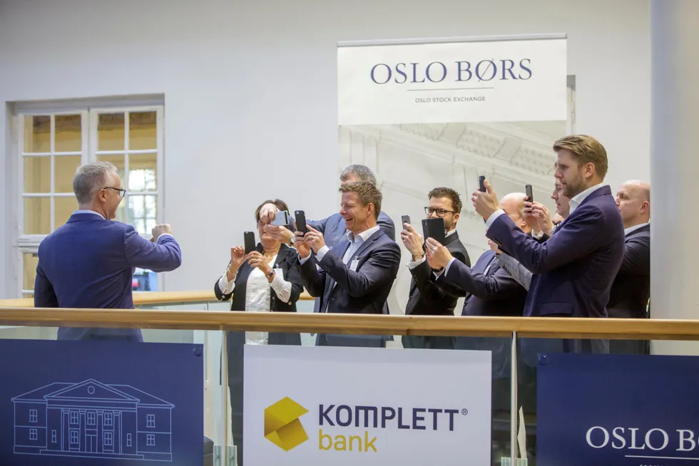 Komplett Bank ble notert på Oslo Børs i november 2017.