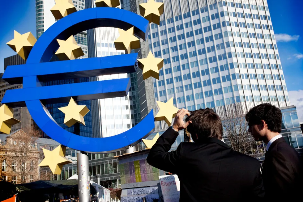 Den europeiske sentralbanken ECB i Frankfurt har varslet videre renteoppgang utover høsten.