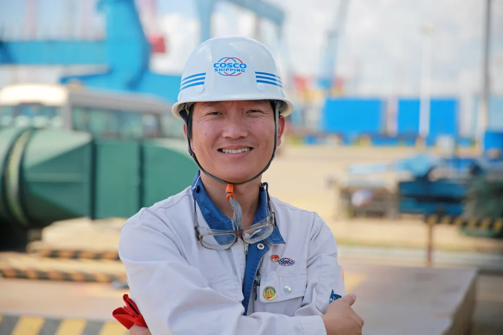 Shao Xiaobin: working closely with international offshore contractors and operators on green initatives.