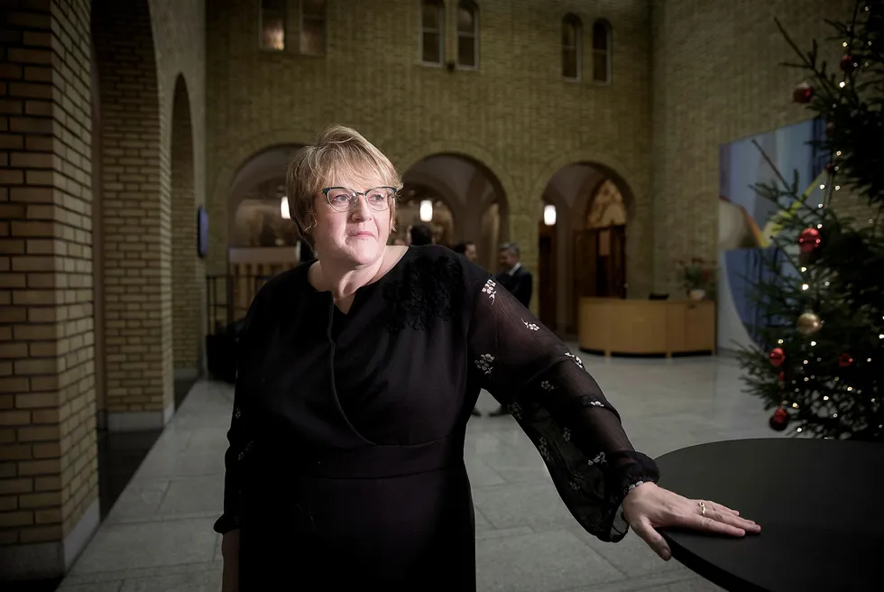 Trine Skei Grande sier Venstre kan komme til å gjøre som Frp. Foto: Linda Næsfeldt