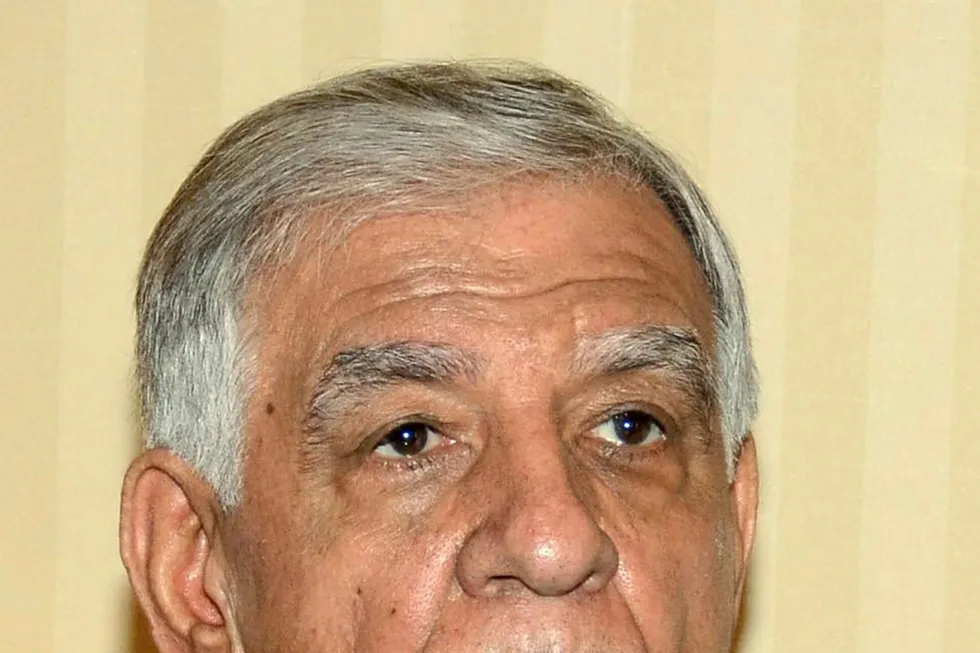 Iraks oljeminister Jabbar al-Luaibi. AFP PHOTO / STRINGER Foto: AFP Photo/NTB Scanpix